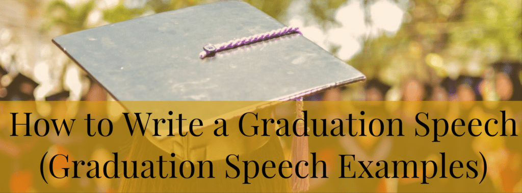 thesaurus how to write a graduation speech